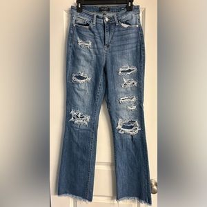 Size 9/29 Judy Blue Denim Patch Bootcut